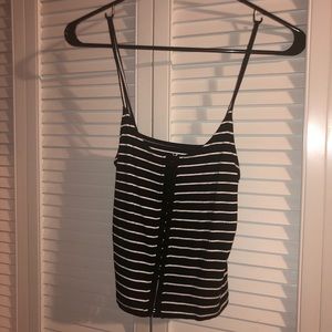 AE Soft and Sexy striped crop tank top